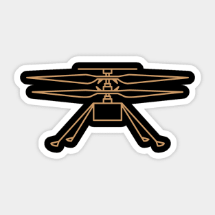 NASA Ingenuity Helicopter by © Buck Tee Originals Sticker